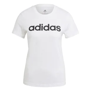 T-shirt damski z logo adidas Essentials - Koszulki sportowe damskie - miniaturka - grafika 1