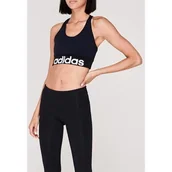 Biustonosze - Adidas Logo, stanik sportowy, granatowy, Rozmiar S - miniaturka - grafika 1