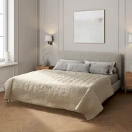 Narzuty - Dekoria pl pl Narzuta pikowana w pasy szaro-beżowy szer.260 × dł.210 cm Amsterdam 500-704-52 - miniaturka - grafika 1