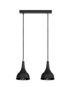Lampex Lampa wisząca Alla 2, czarna, 40 W, 80x40 cm
