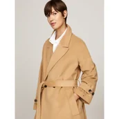 Płaszcze damskie - Tommy Hilfiger Wełniany płaszcz - miniaturka - grafika 1