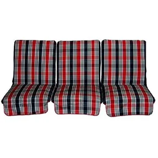 Poduszka na huśtawkę YEGO DESIGN Scott 180 x 110 x 10 cm Czerwono-szary - Poduszki ogrodowe - miniaturka - grafika 1