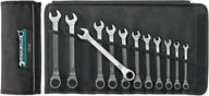 Zestawy narzędziowe - STAHLWILLE Stahlwille OPEN-RATCH 17/12 zestaw kluczy płaskich w pokrowcu, 12-częściowy 17/12 - miniaturka - grafika 1
