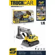 Samochody i pojazdy dla dzieci - Koparka ze światłem i dźwiękiem 1:16 Maksik - miniaturka - grafika 1