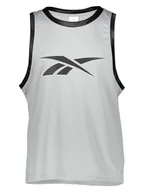 Koszulki sportowe męskie - Reebok Koszulka sportowa "Basketball" w kolorze szaro-czarnym - miniaturka - grafika 1