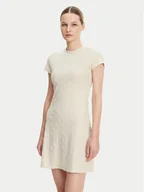 Sukienki - Guess Sukienka codzienna V5GK07 KCT02 Beżowy Regular Fit - miniaturka - grafika 1