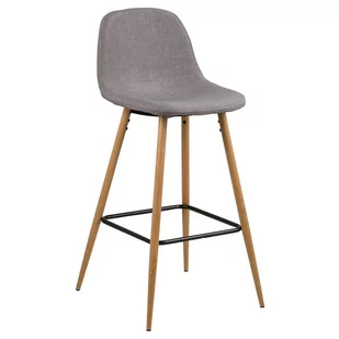 Actona Hoker Z Oparciem Boxhorn I 101X46X51 Jasnoszary - Taborety i hokery - miniaturka - grafika 1