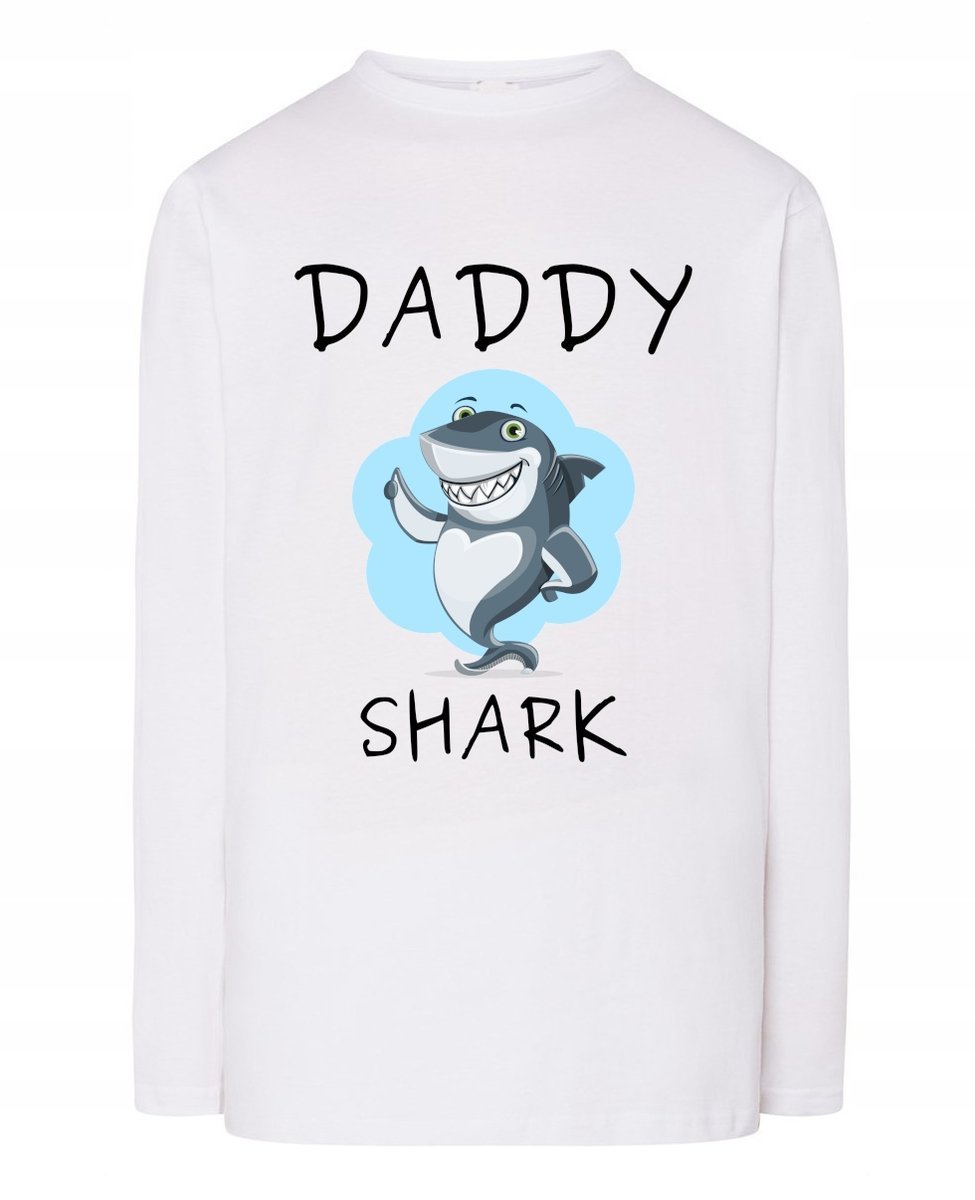 Longsleeve męski Dzień Taty Daddy Shark Tata r.L