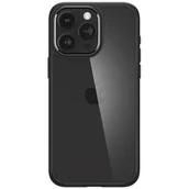 Etui i futerały do telefonów - Obudowa dla telefonów komórkowych Spigen Crystal Hybrid na Apple iPhone 15 Pro Max (ACS06449) Czarny/przezroczysty - miniaturka - grafika 1
