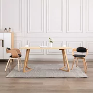 Krzesła - vidaXL Krzesła stołowe, 2 szt., gięte drewno i ekoskóra - miniaturka - grafika 1