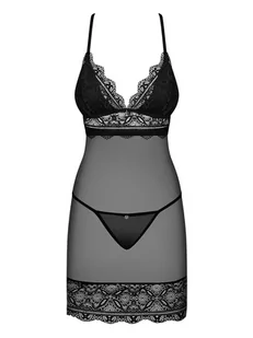 Koszulka Renelia + stringi GRATIS!!! Czarny (Rozmiar L/XL) - Piżamy damskie - miniaturka - grafika 3