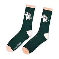 Skarpetki męskie - Moomintroll Camping Retro męskie skarpety Moomin Socks skarpety męskie, Forest Green, White, Orange, 40-45 EU - miniaturka - grafika 1