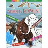 Baśnie, bajki, legendy - Olesiejuk Sp. z o.o. Zwierzęta kopalne Naklejkowe łamigłówki - Emilie Beaumont - miniaturka - grafika 1