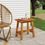 Taborety i hokery - vidaXL Stołek, 45x29x45 cm, prostokątny, lite drewno akacjowe - miniaturka - grafika 1