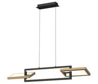 Lampy sufitowe - Wofi 7022-306- LED Żyrandol ściemnialny na lince MATERA LED/30W/230V czarny/brązowy - miniaturka - grafika 1