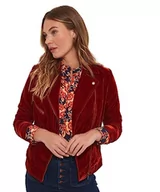 Kurtki damskie - Joe Browns Damska kurtka motocyklowa Burnt Orange Velvet Cropped Orange, 8, rdzawy, 34 - miniaturka - grafika 1