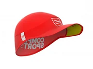 Czapki i chusty sportowe męskie - COMPRESSPORT czapka biegowa ProRacing Ultralight Cap czerwona - miniaturka - grafika 1