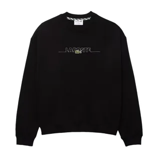 felpe senza cappuccio uomo lacoste - sweatshirt - nero - Bluzy męskie - miniaturka - grafika 1