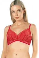 Biustonosze - Biustonosz Desire czerwono-beżowy - Nipplex - miniaturka - grafika 1