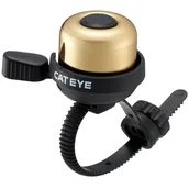 Dzwonki do roweru - Dzwonek rowerowy CATEYE PB-1000P Czarno-złoty - miniaturka - grafika 1