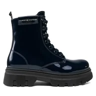 Buty dla dziewczynek - Kozaki Tommy Hilfiger T4A5-33040-0775 M Niebieski - miniaturka - grafika 1