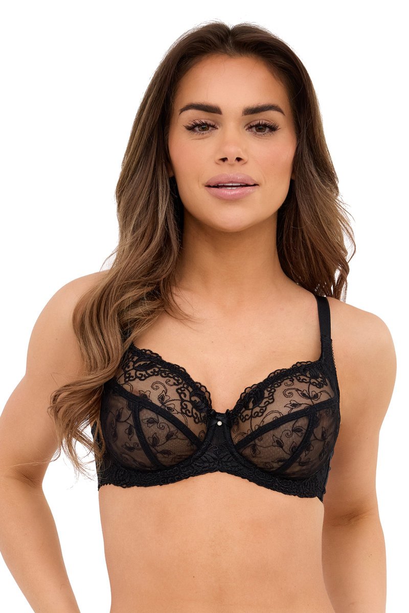 Biustonosz z haftem Soft Marianna 043 miękki czarny 80H