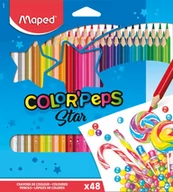 Przybory szkolne - Cx Dystrybucja Kredki trójkątne Color'Peps, 48 kolorów - miniaturka - grafika 1