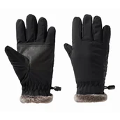 Rękawiczki dla dzieci - Ciepłe rękawice dziecięce Jack Wolfskin HIGHLOFT GLOVE K black - 116 - miniaturka - grafika 1