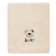 Ręczniki - Beżowy Ręcznik Kąpielowy Dla Dzieci 50x90 TEDDY - miniaturka - grafika 1