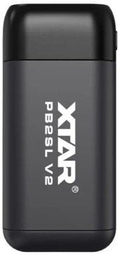 Ładowarka Xtar ŁADOWARKA Z FUNKCJĄ POWER BANK DO AKUMULATORÓW CYLINDRYCZNYCH LI-ION 18650/20700/21700 CZARNA - 2 KANAŁY PB2SLV2