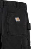 Odzież robocza - Carhartt Spodnie Carhartt Stretch Duck Double Front Black - miniaturka - grafika 1