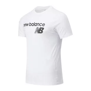 Koszulka New Balance MT03905WT - biała - Koszulki sportowe męskie - miniaturka - grafika 1