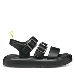 Sandały Geox J Kodette Gir J55DBG 000BC C9999 S Czarny - Buty dla dziewczynek - miniaturka - grafika 1
