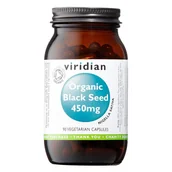 Witaminy i minerały - Czarne nasiona Viridian 450 mg 90 kapsułek Organiczne - miniaturka - grafika 1