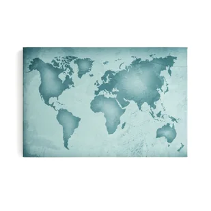 Panel akustyczny IMAGE, mapa świata, 1200x800 mm, zielony - Płyty i maty izolacyjne - miniaturka - grafika 1