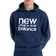 Bluzy męskie - Bluza New Balance MT51941NNY - granatowa - miniaturka - grafika 1