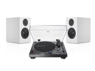 Zestawy stereo - Audio-Technica AT-LP120X-USB (czarny) + A28 (biały) - miniaturka - grafika 1