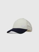 Czapki damskie - 4F Czapka z daszkiem trucker uniseks - biała L/XL - miniaturka - grafika 1