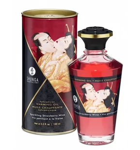 Shunga (CAN) Aphrodisiac Oil Sparkling Strawberry Wine 100 ml 8408305 - Masaż erotyczny - miniaturka - grafika 1