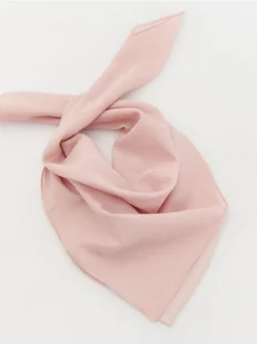 Reserved - Bawełniana apaszka - pastelowy róż - Czapki dla dzieci - miniaturka - grafika 1