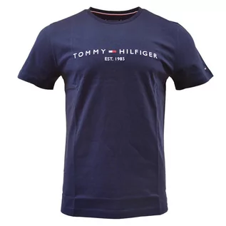 Koszulki męskie - Koszulka męska Tommy Hilfiger T-Shirt granatowa - MW0MW11465 403 - XL - grafika 1