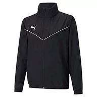 Bluzy dla chłopców - Puma Bluza chłopięca Teamrise All Weather Jkt Jr czarny Black White 128 657402 - miniaturka - grafika 1