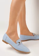 Mokasyny damskie - Błękitne Mokasyny Cortez - miniaturka - grafika 1