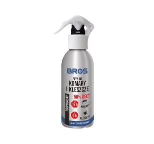 Bros Płyn na komary i kleszcze 50% DEET. Środek na komary 130ml. - Zwalczanie i odstraszanie szkodników - miniaturka - grafika 1
