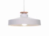 Lampy sufitowe - Lumina Deco Nowoczesna Lampa Wisząca Biała Ludor - miniaturka - grafika 1