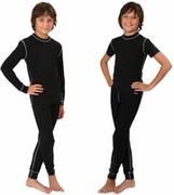 Odzież sportowa dziecięca - PRO koszula z długim rękawem - dziecięca .110 .czarny - miniaturka - grafika 1