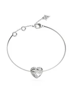 Bransoletki - Guess Bransoletka JUBB04 502JW Srebrny - miniaturka - grafika 1