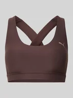 Biustonosze - Biustonosz sportowy o kroju slim fit z nadrukiem z logo Model 'Cloudspun' - miniaturka - grafika 1