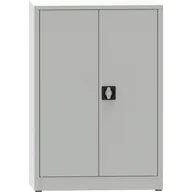Pozostałe wyposażenie warsztatu - PARTNER B2B Warsztatowa szafa półkowa na narzędzia KOVONA JUMBO, 2 półki, spawana, 800 x 500 x 1150 mm, szara 178632 - miniaturka - grafika 1