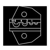 Nożyce i noże - ZACISKARKA PRASKA DO KOŃCÓWEK NIEIZOLOWANYCH KABLI 1.5-10.0mm2 King Tony - miniaturka - grafika 1